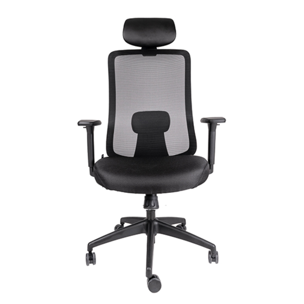 SILLA EJECUTIVA CREW OHE-112 NEGRO