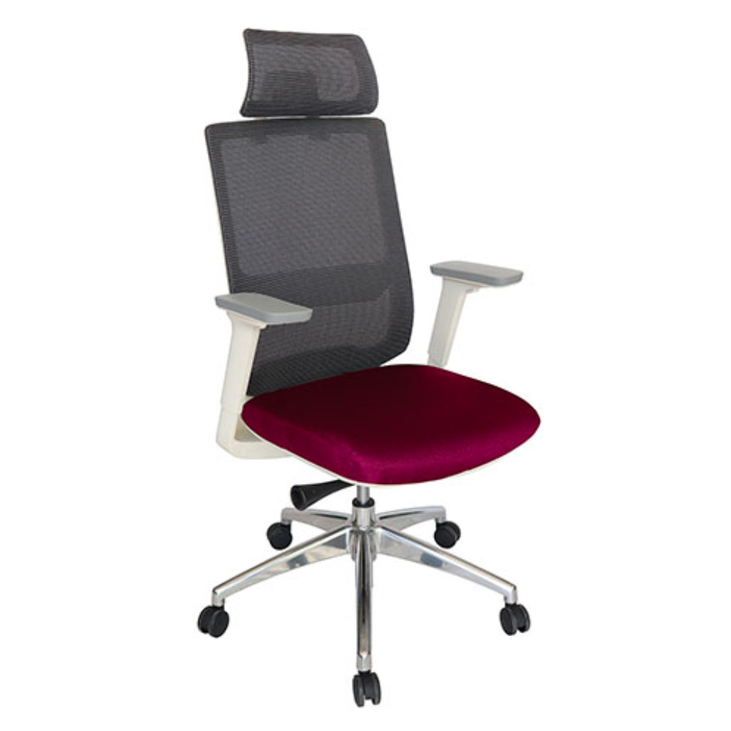 SILLA EJECUTIVA SOHO OHE-95 BLANCO
