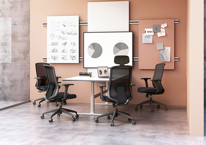 SILLA EJECUTIVA CREW OHE-112 NEGRO